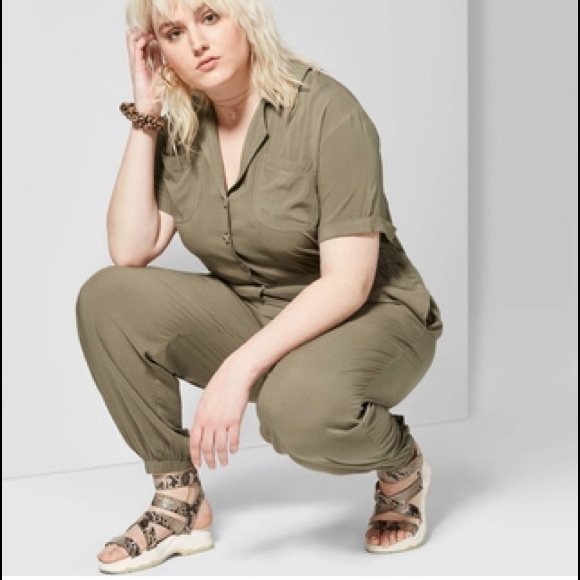 wild fable olive jumpsuit